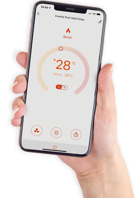 Smart Phone App: Aquaheat, Air Source Pool Heat Pump Company in Byron Bay, Northern Rivers, Brisbane, Sydney and Australia Wide